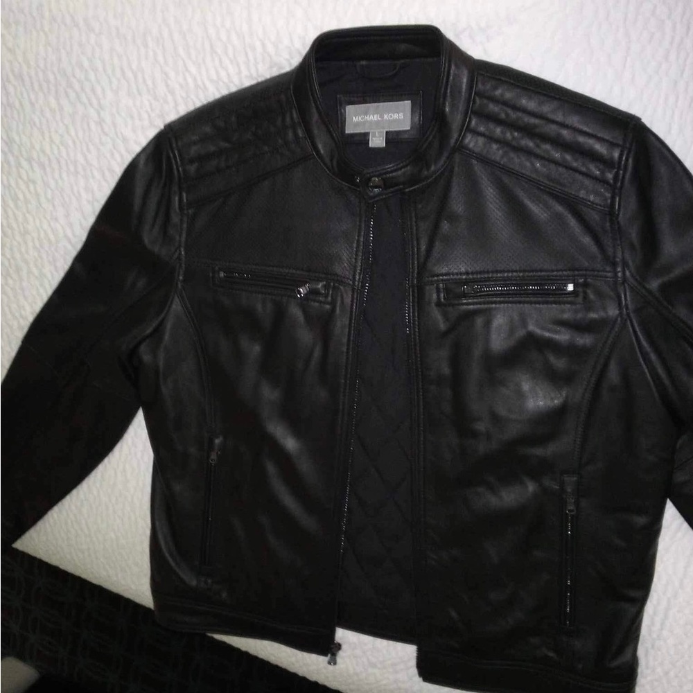 Men’s Large Michael Kors Leather Jacket